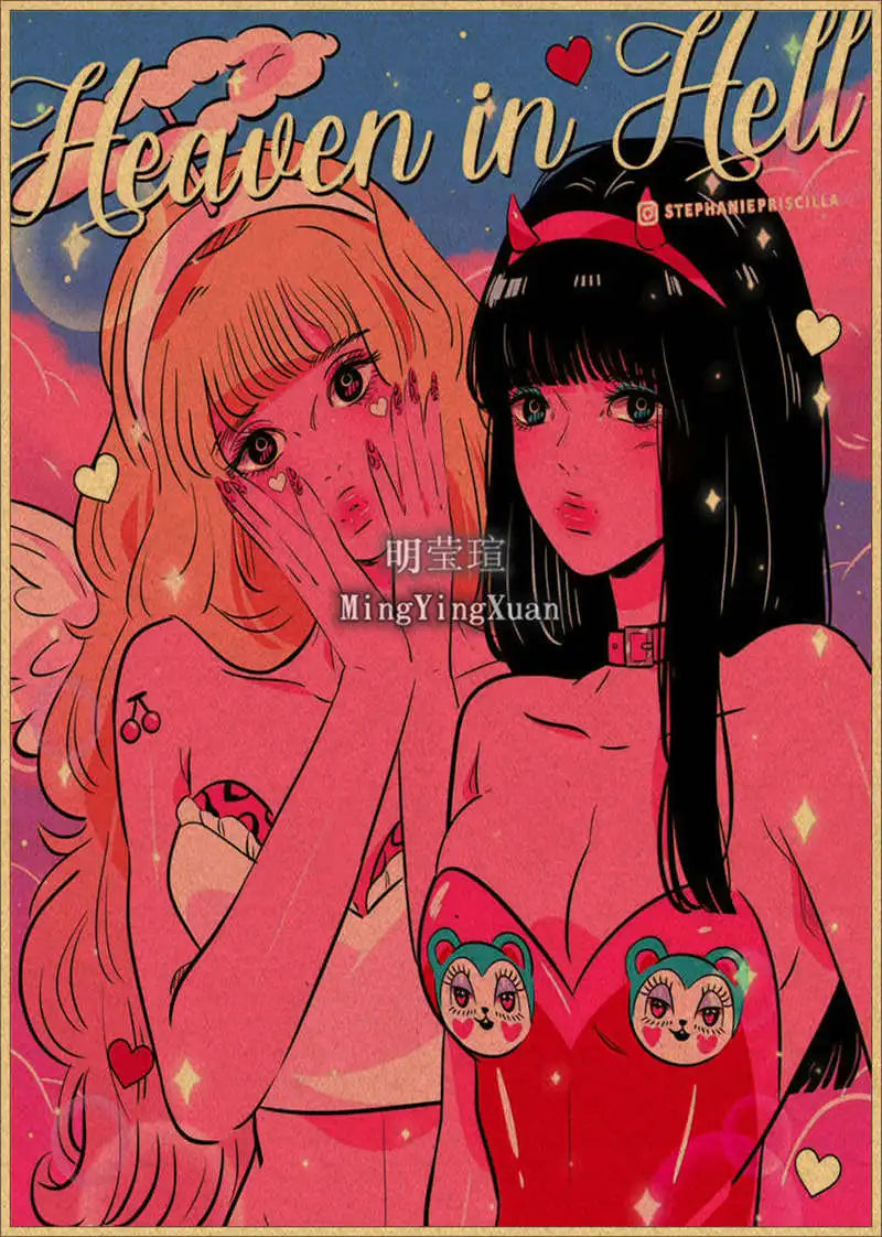 Japanese Anime 4K-Style Decorative Wall Poster