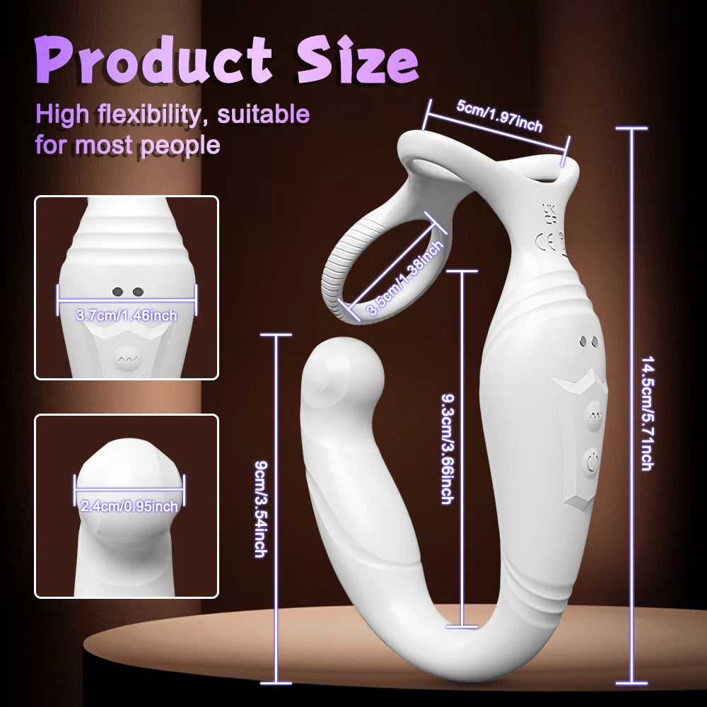 App-Control Prostate Massager with Dual Rings