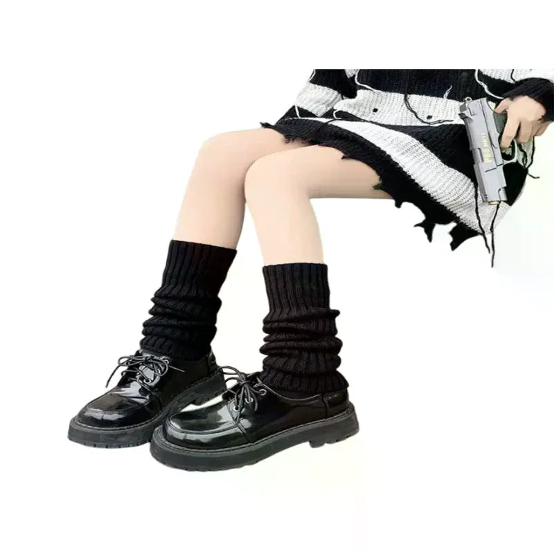 Wool Knit Japanese Lolita Leg Warmers