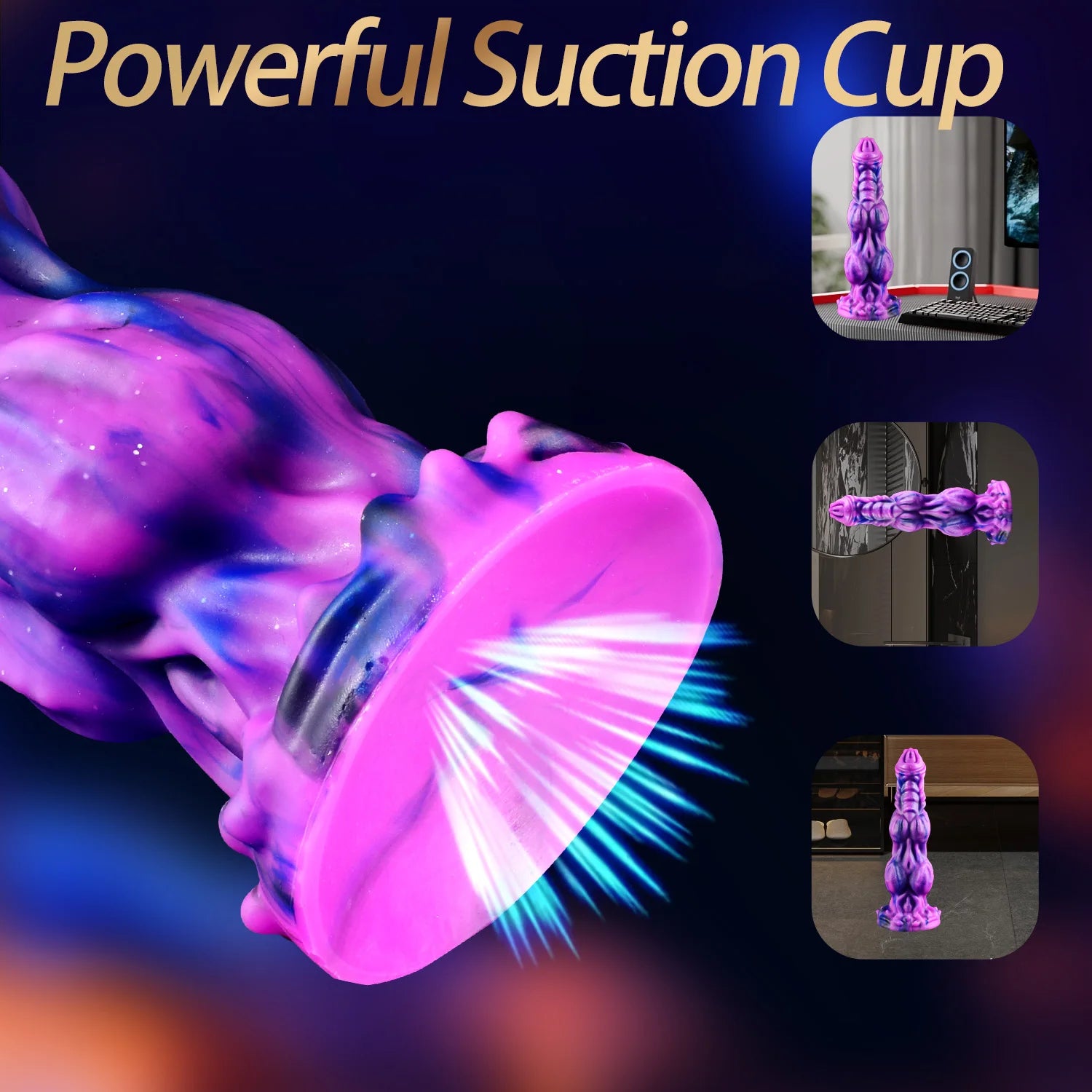 Huge Dog Dildo Luminous Penis Anal Plug Animal/Monster Dick Vagina Anus Stimulate Sex Toys Masturbation Butt Plug For Women Men