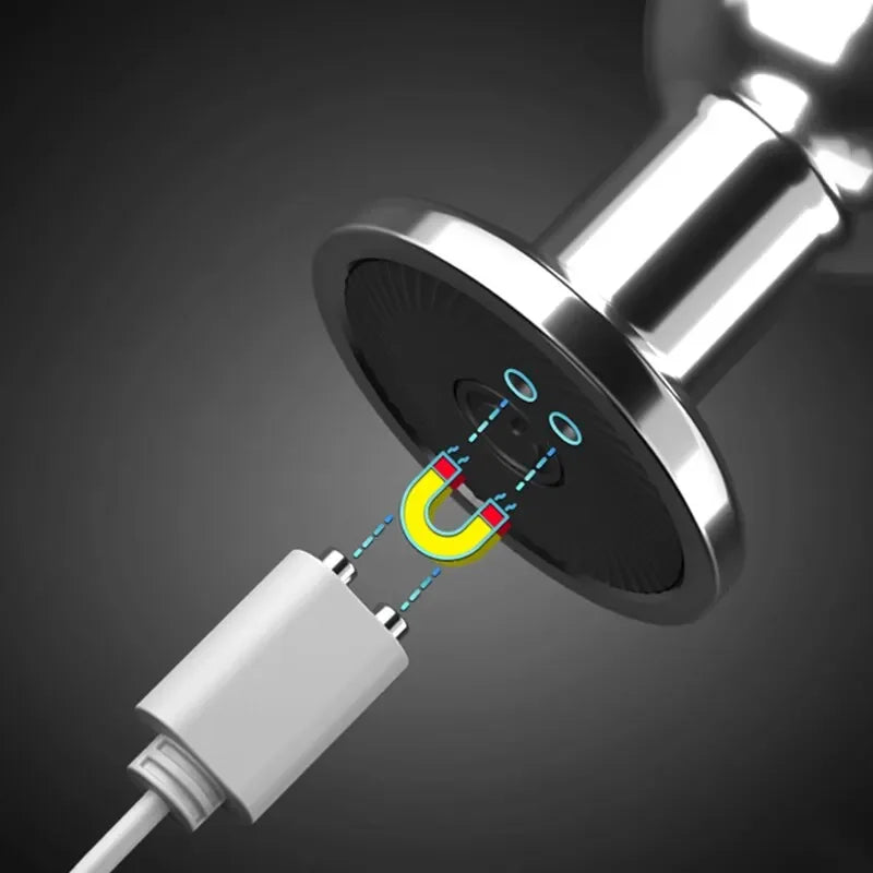 Wireless Remote Metal Vibrating Anal Plug