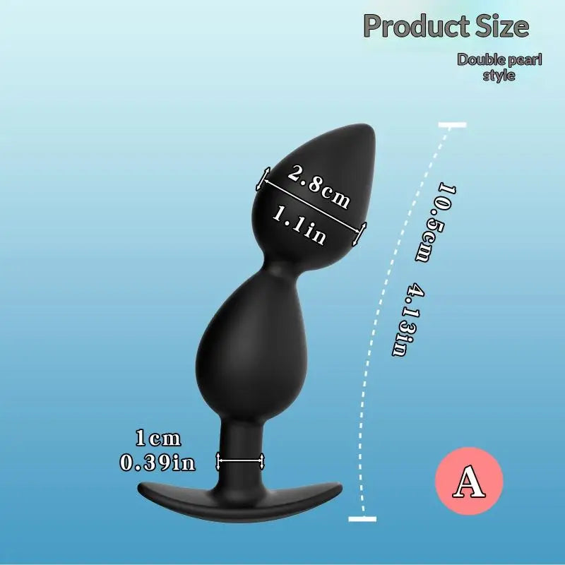 Wearable Anal Plug with Internal Steel Balls