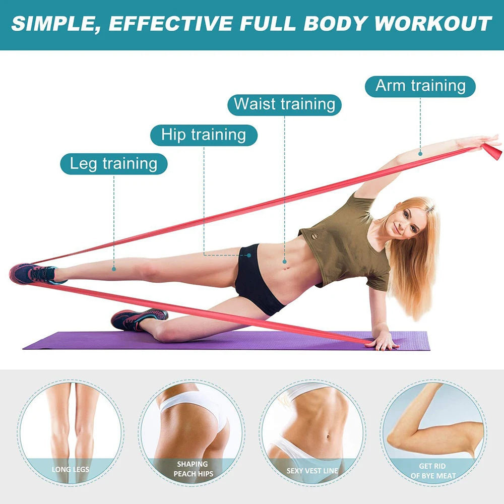 Natural Rubber Yoga & Pilates Resistance Band