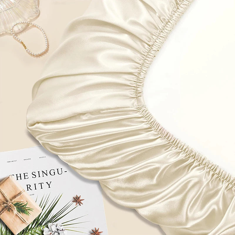 Satin Decorative Pillowcase with Elastic Band