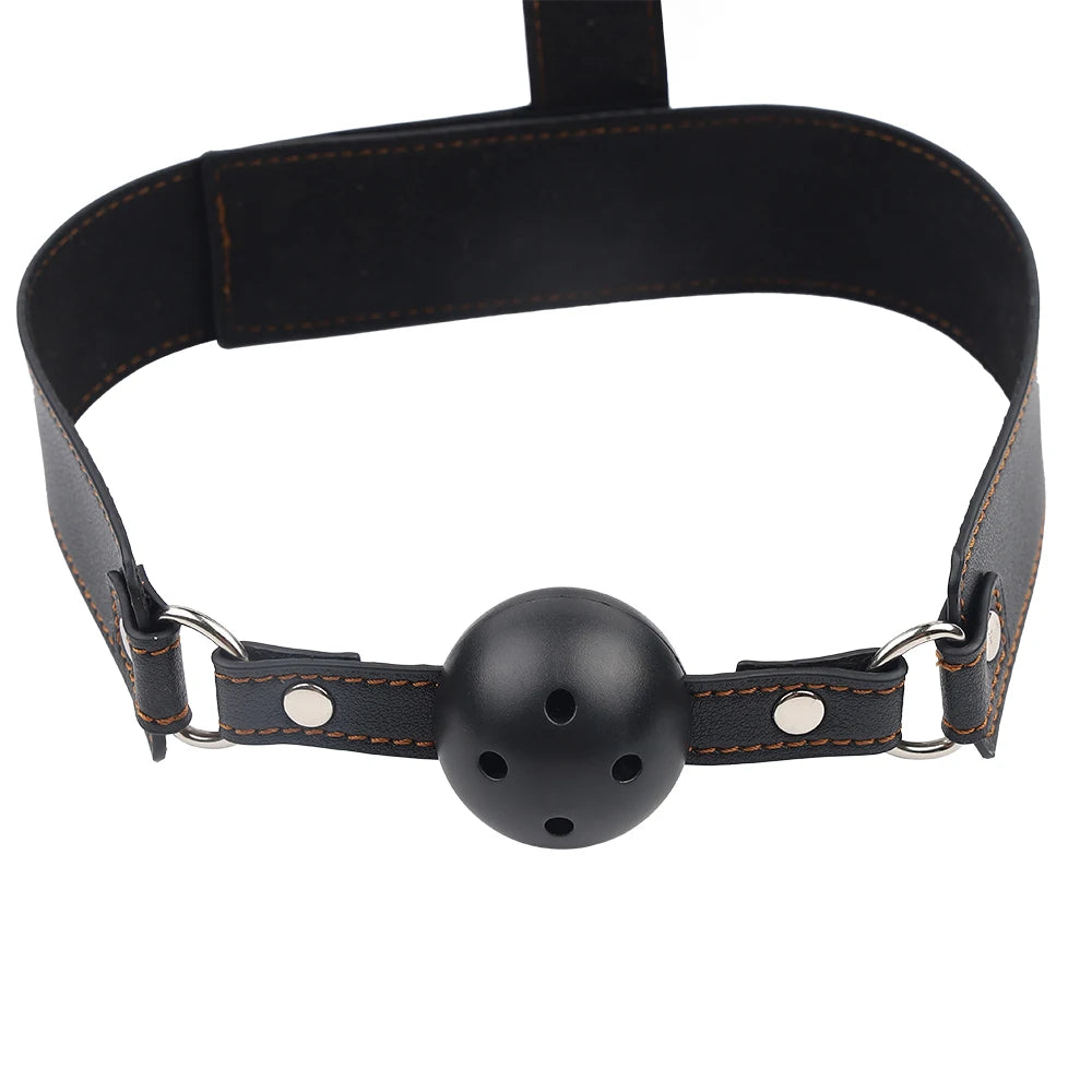 BDSM Cuffs, Anal Hook, Gag & Collar Set