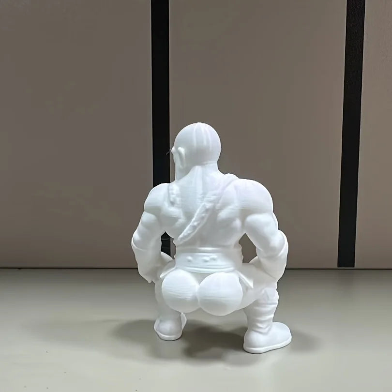 Funny Muscular Monk Figurine Creativity Decor Playful Zen Warrior Statue Home bookshelf Desktop Ornaments Decoration Prank Gifts