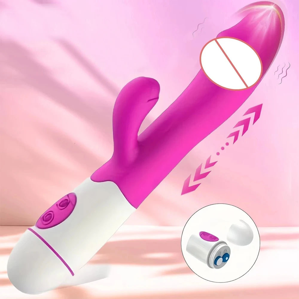 Powerful Dual-Stimulation Rabbit Vibrator