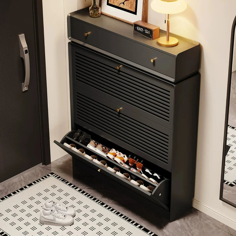 Narrow Corner Shoe Storage Cabinet