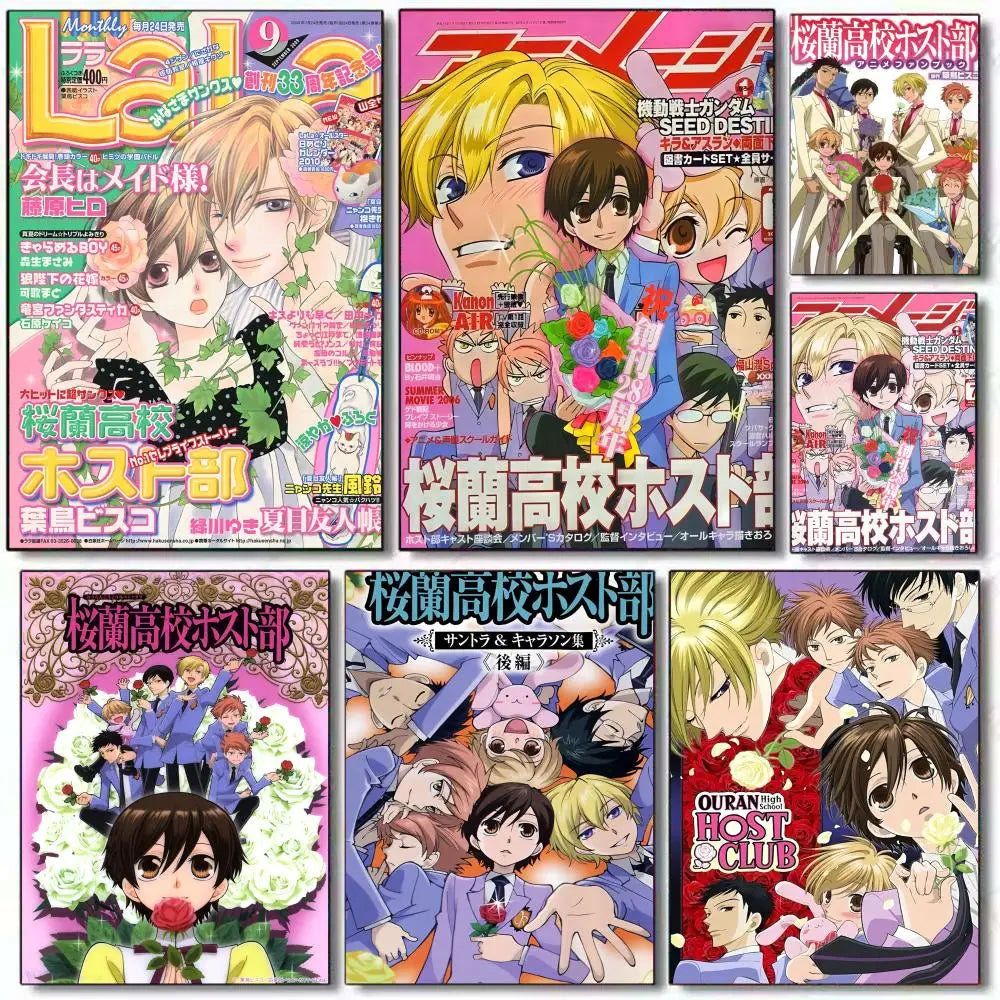Ouran High School Host Club Waterproof Wall Poster