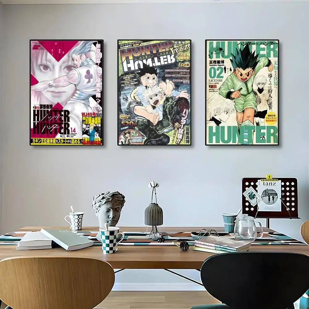 H-Hunter × Hunter Poster High-Definition Posters, Wall Art for Living Room and Home Decor.