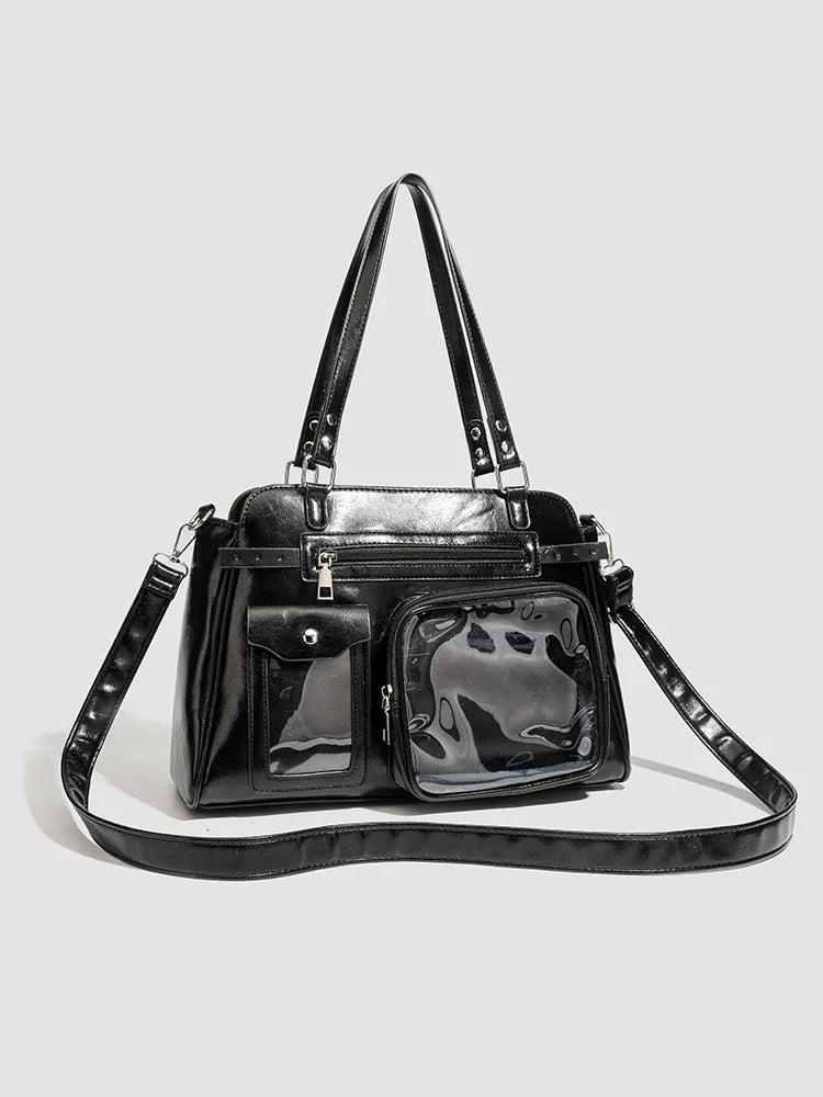 Harajuku Transparent Badge Display Bag