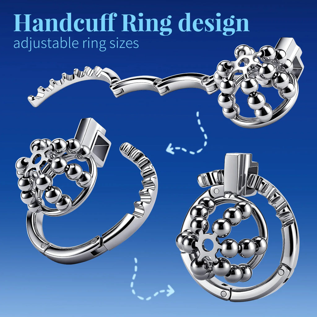 Adjustable Stainless Steel Chastity Cage