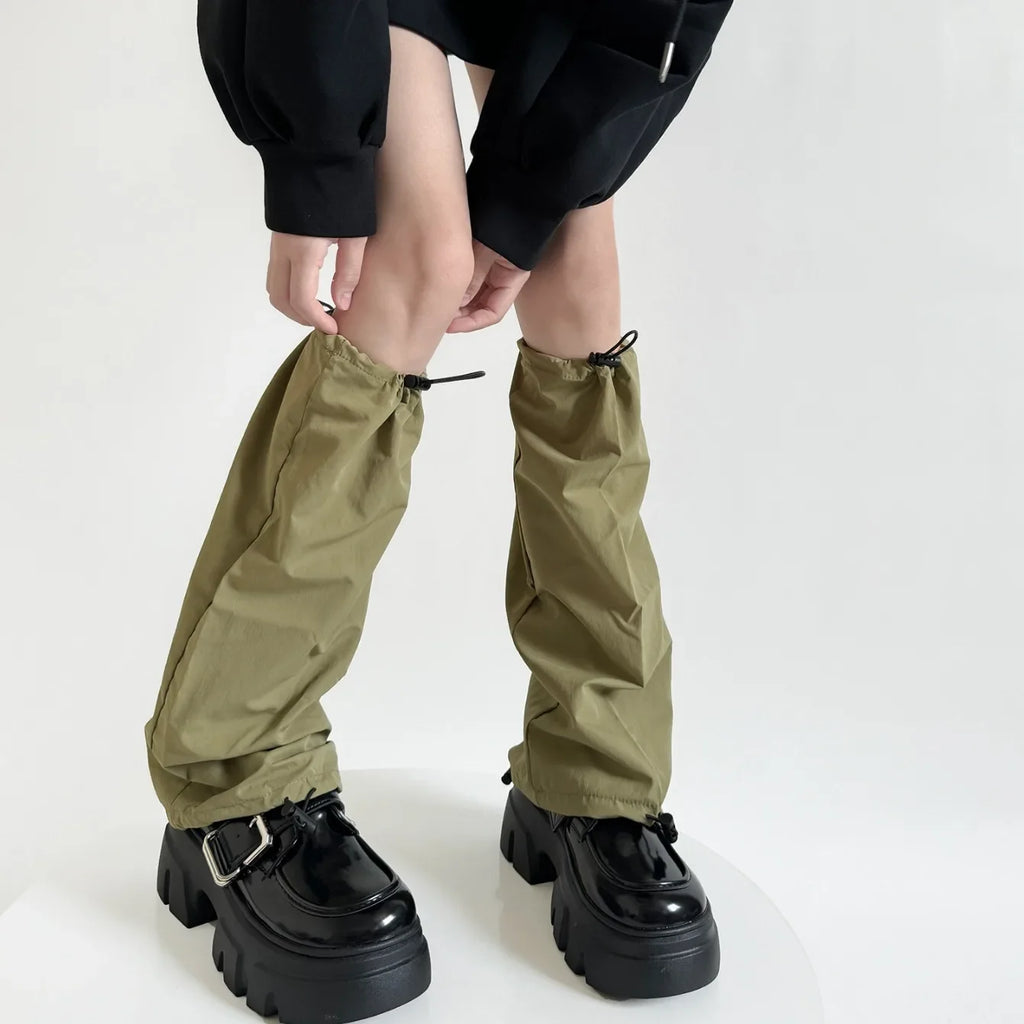 Quick-Dry Drawstring Y2K Leg Warmers