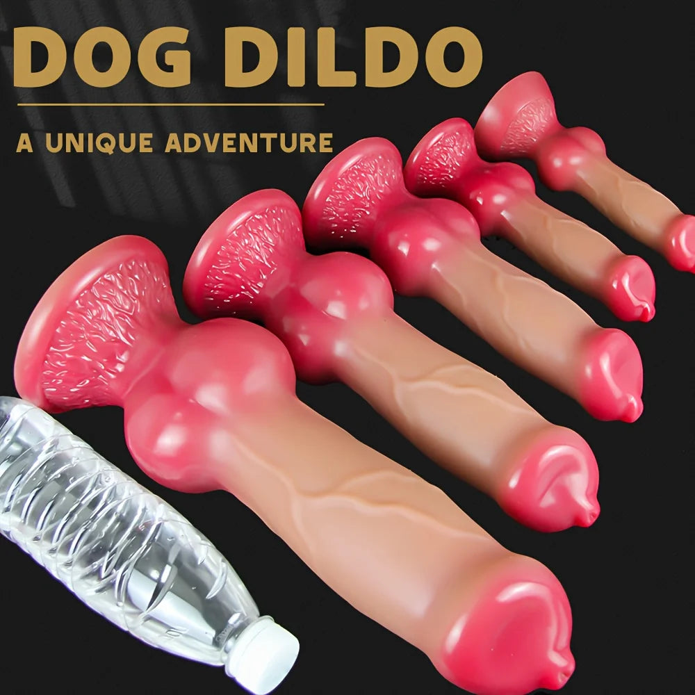 Realistic Dog Dildo for Anal Vaginal Masturbation Big Butt Plug Huge Monster Horse Penis Adult SexToy Suitable for Men And Women