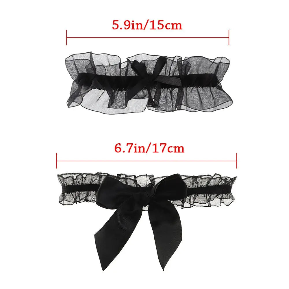 Sexy Leg Garters Belt Floral Bowknot Jartiyer Sexy Suspender Women Wedding Party Bridal Lingerie Cosplay Garter Lace