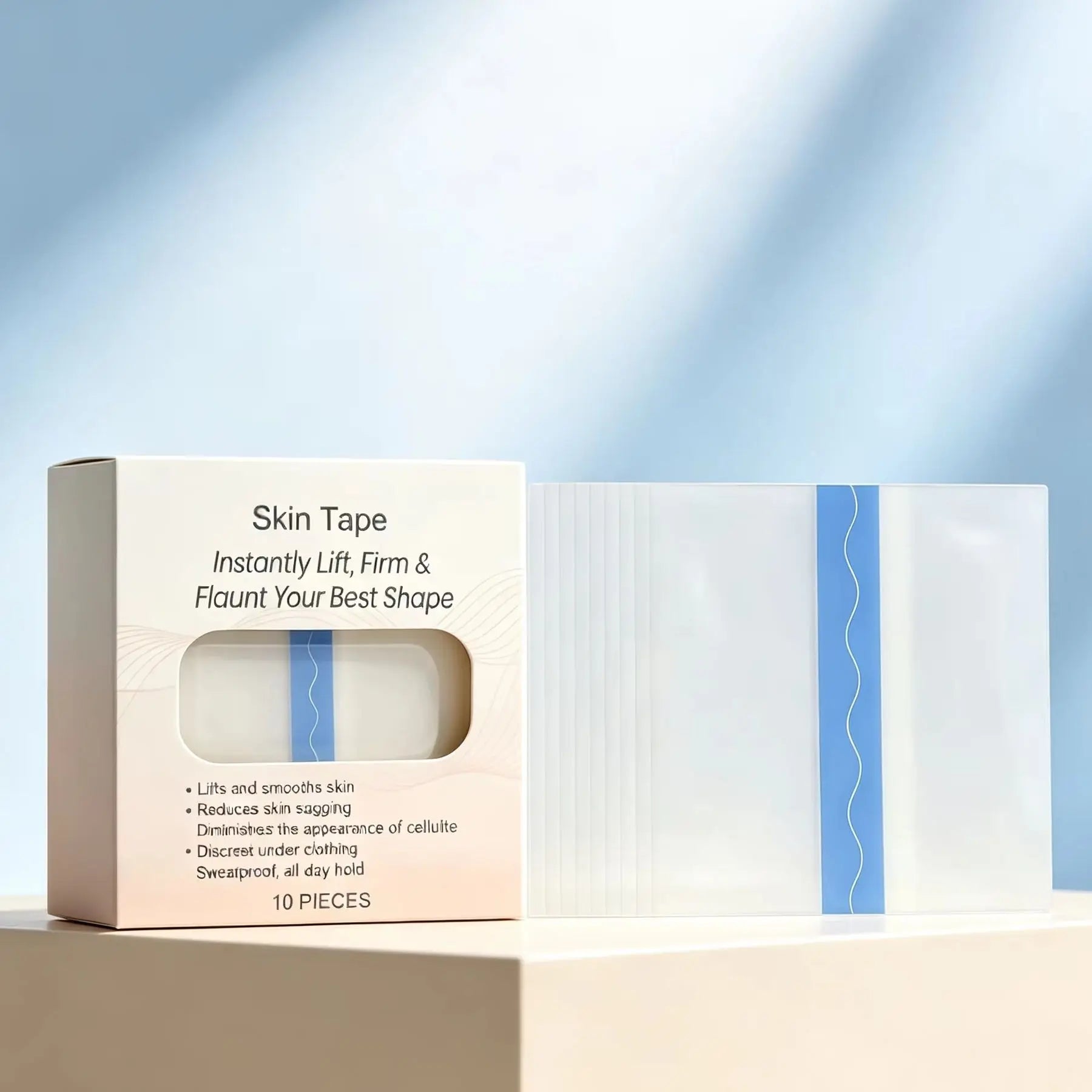 Thigh Lift Tape Invisible Anti-Friction Smooth Wrinkles Firming for Sagging Skin Breathable Transparent Waterproof Adhesive Tape