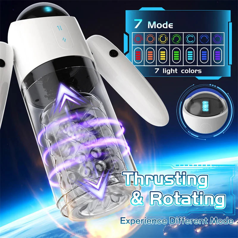 Automatic Male Stroker with Ambient Lighting