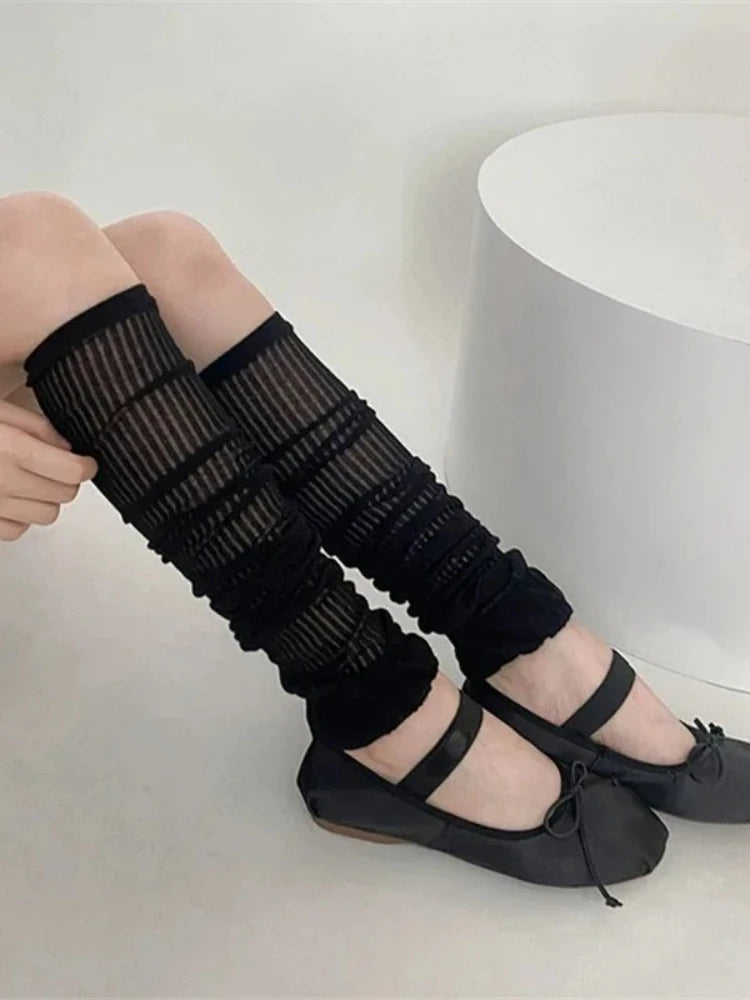 Ruffled Knee-High Lolita Leg Warmers