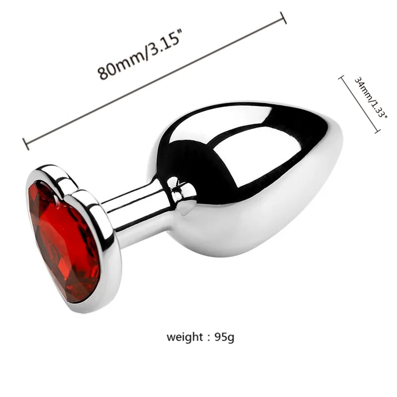 3-Size Metal Anal Plug Set – S/M/L