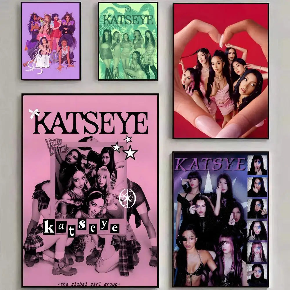 KATSEYE K-Pop Waterproof Wall Poster