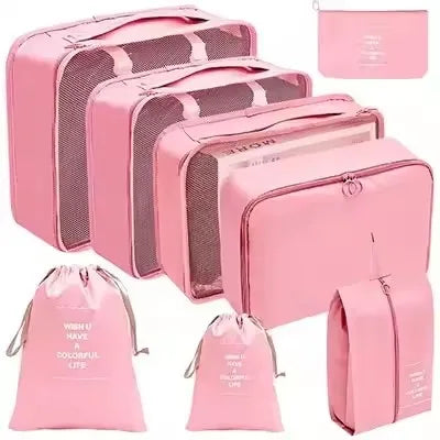 8-Piece Waterproof Travel Packing Cube Set