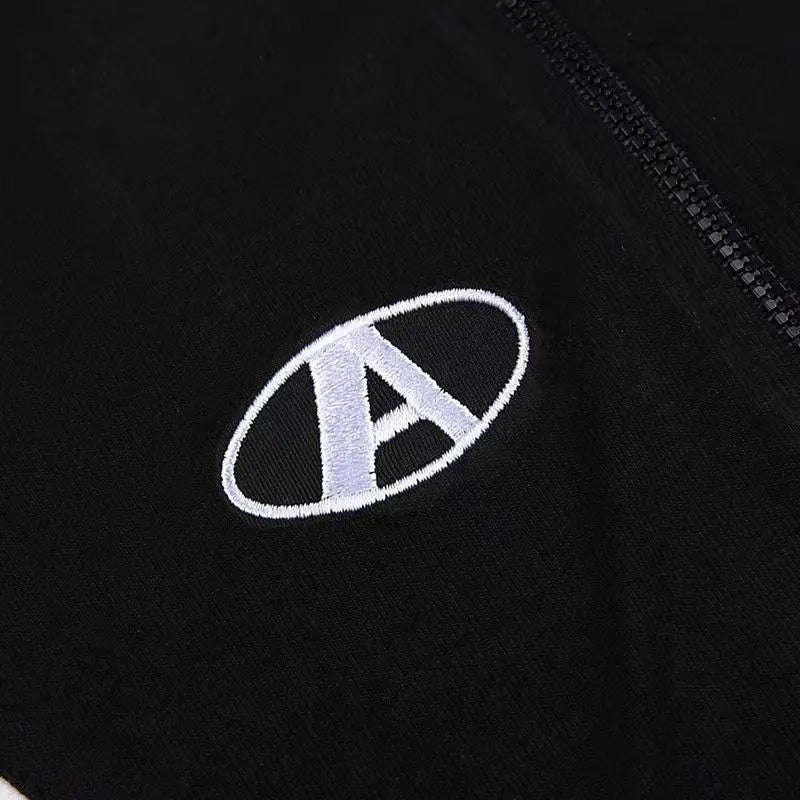 Y2K Zip-Up Grunge Crop Top