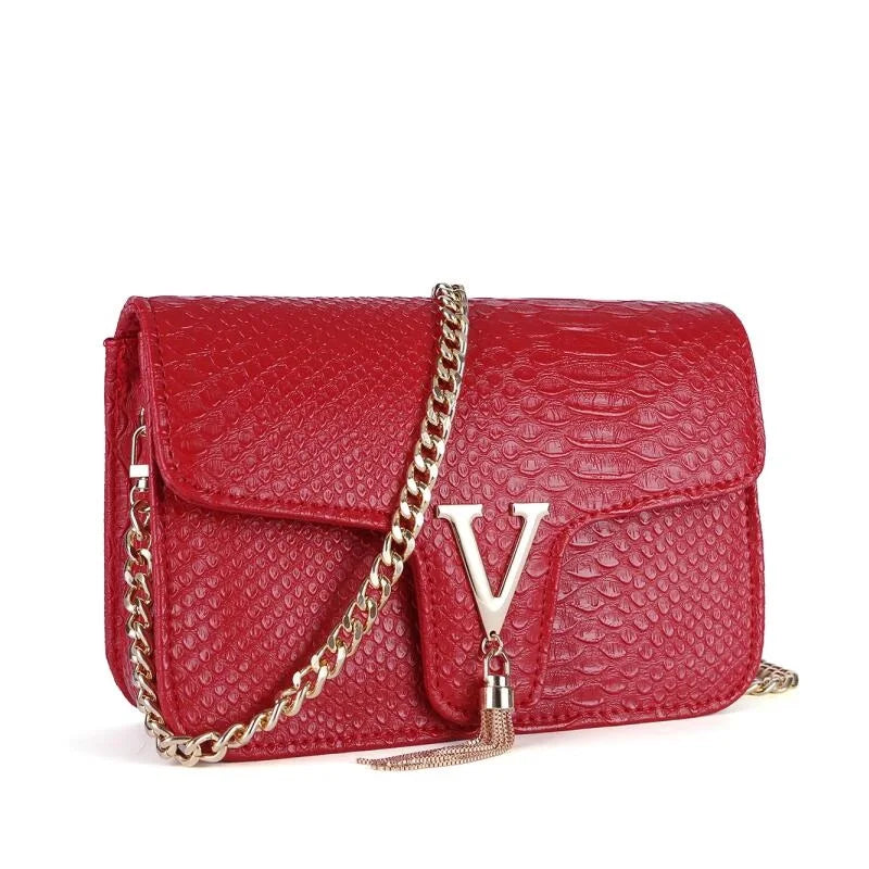 Y2K V-Chain Crossbody Bag