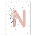 Pink Butterfly, Rainbow & Daisy Nursery Wall Art