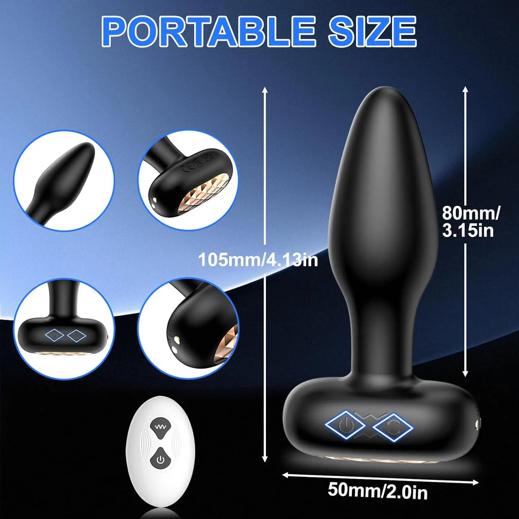 Wireless Remote Vibrating Anal Plug