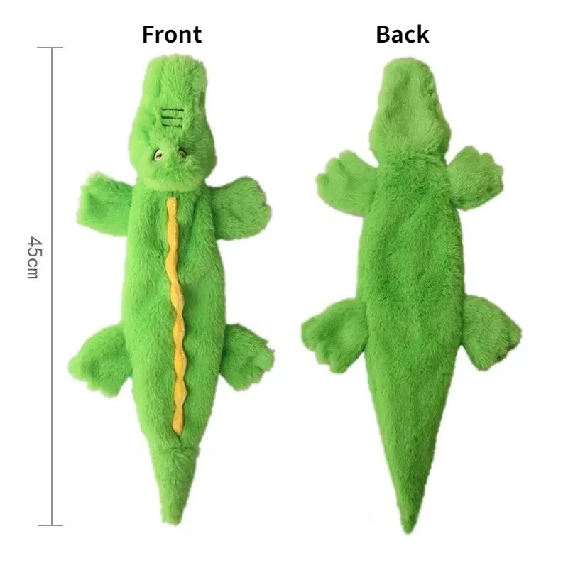 No-Stuffing Animal Squeaky & Crinkle Dog Toy