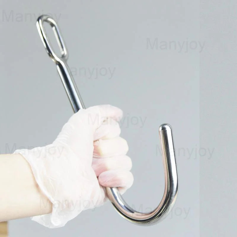 Stainless Steel Anal Hook with Ball Plug