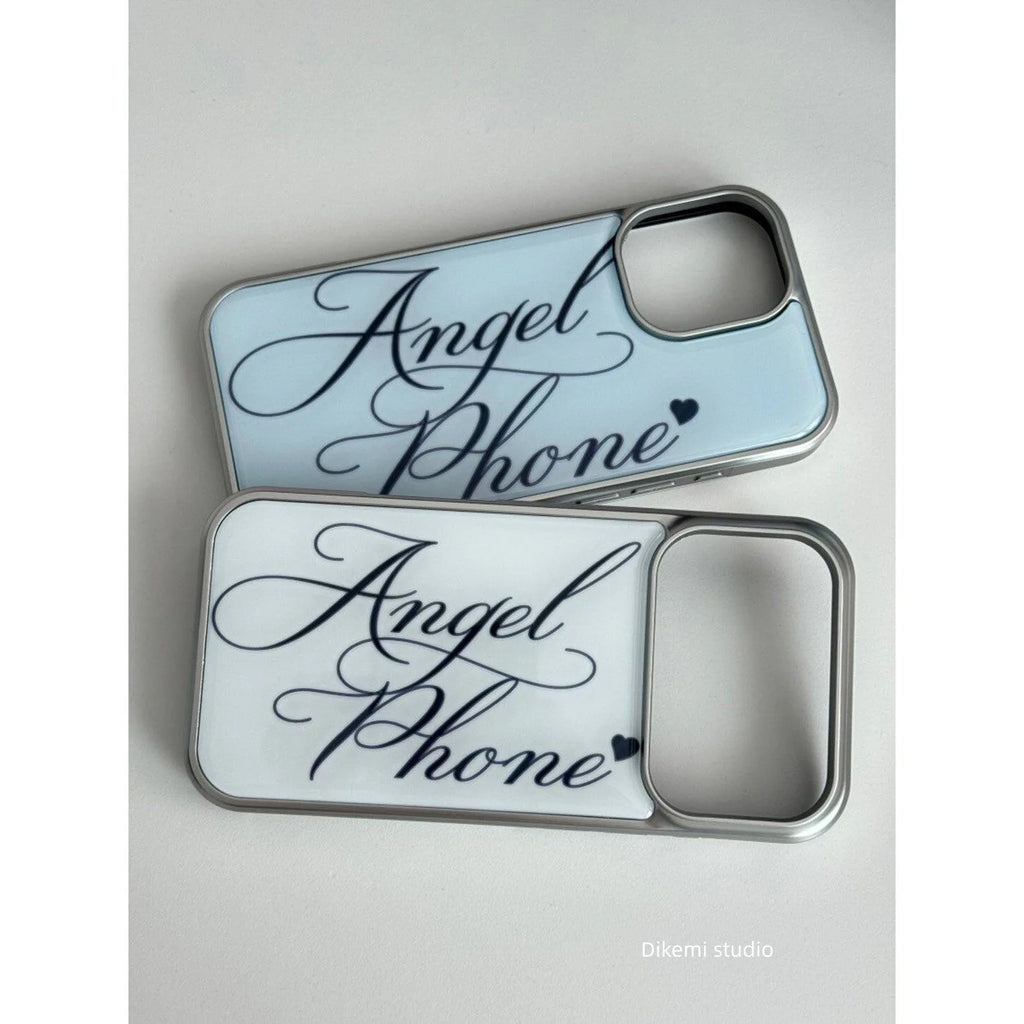 Y2K Angel Clear Phone Case for iPhone