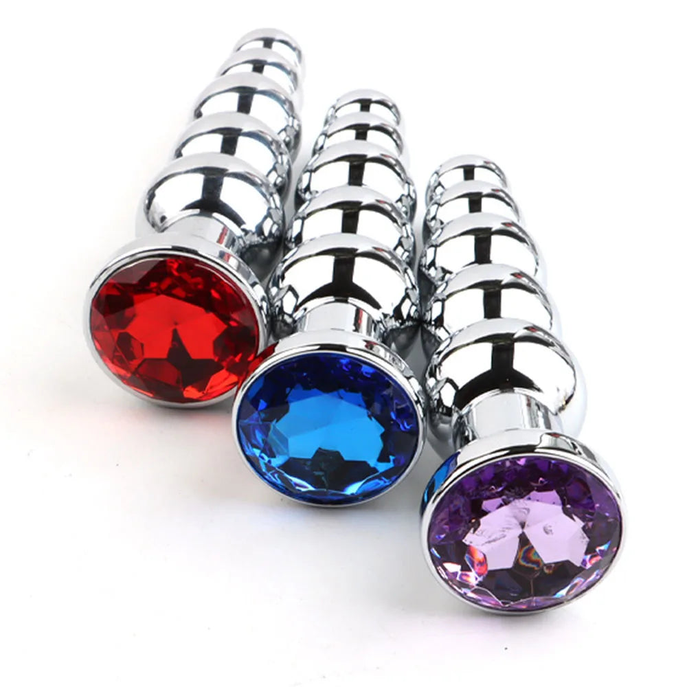 5-Ball Stainless Steel Beaded Anal Plug