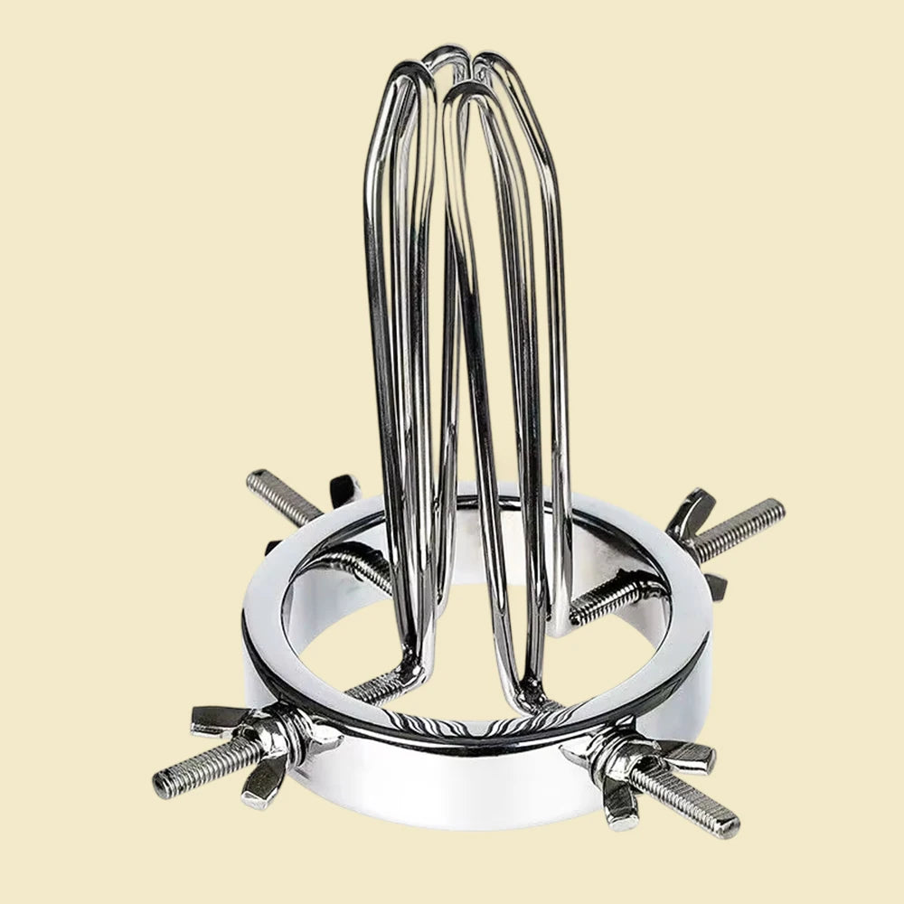 Adjustable Stainless Steel Hollow Tunnel Anal Plug