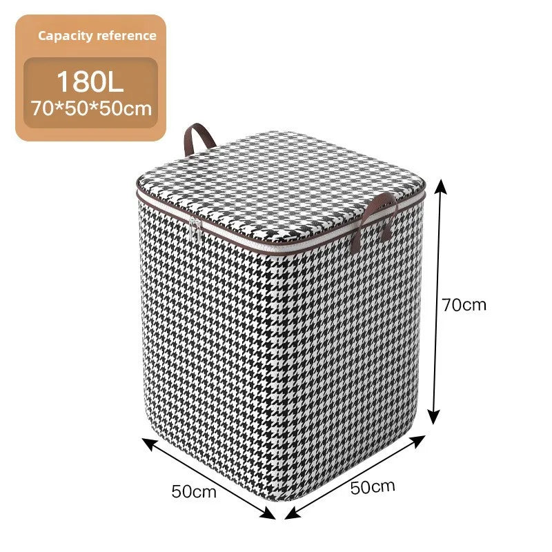 Quilt Storage Box Dustproof Organizers Non-Woven Wardrobe Space Saving Bag House-Moving Bedding Box Storage Organization