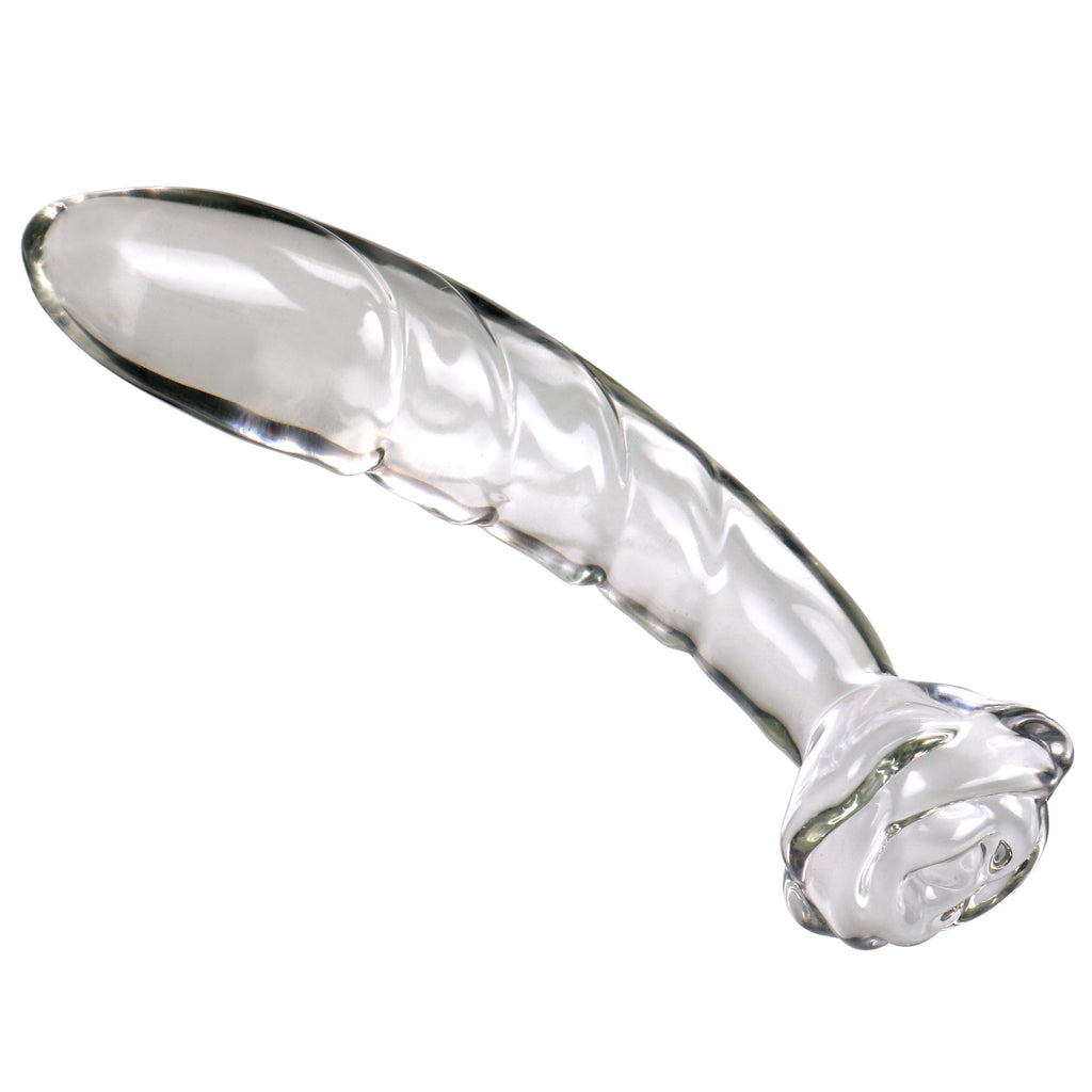 Flower Crystal Glass Anal Plug – 3 Colors
