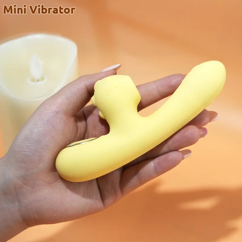 Rabbit Vibrator with Clitoral Suction