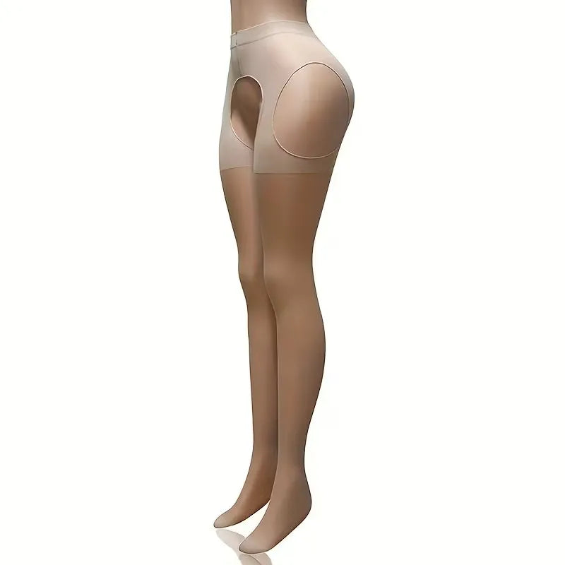 Thigh Side Open Sexy Stocking Soft Top Thigh High Stockings Suspender Garter Belt Lingerie Women's Tights Pantyhose