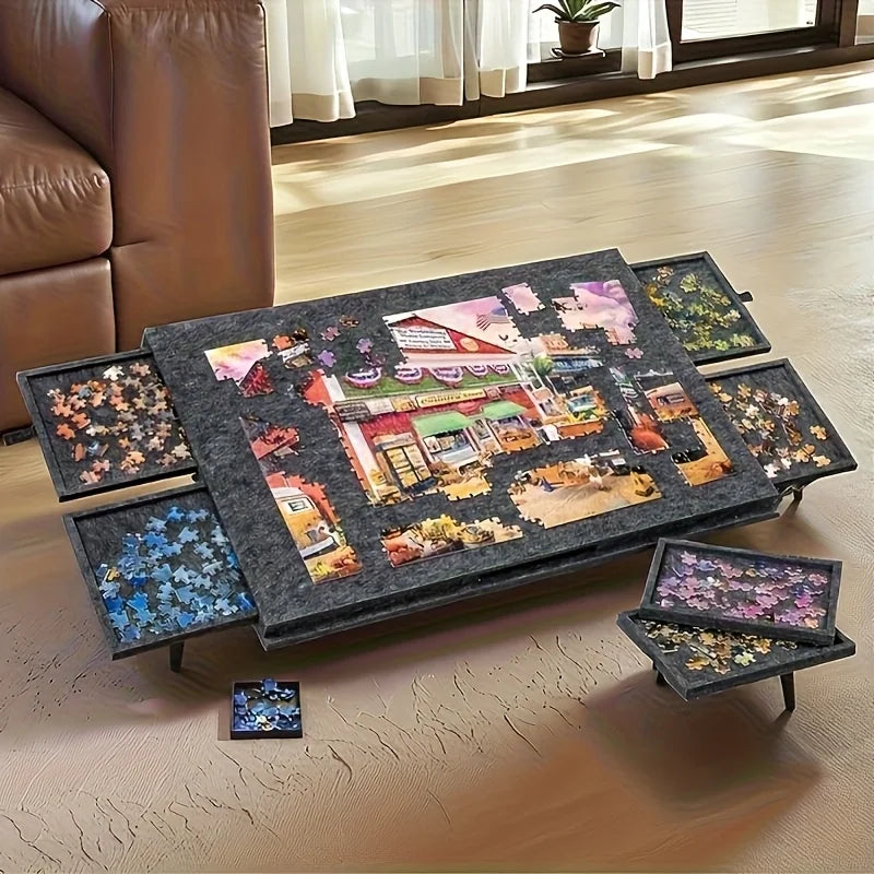 6-Drawer Collapsible Storage Organizer with Felt Top