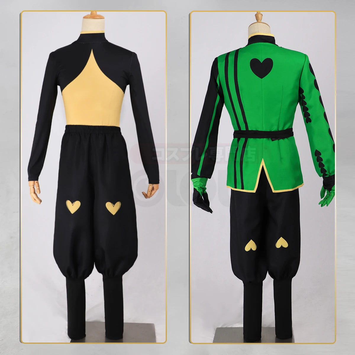 HOLOUN Harlequin Anime The Freak Circus Cosplay Costume Convention Halloween Christmas Coat Top Pants Clown Hat Gloves