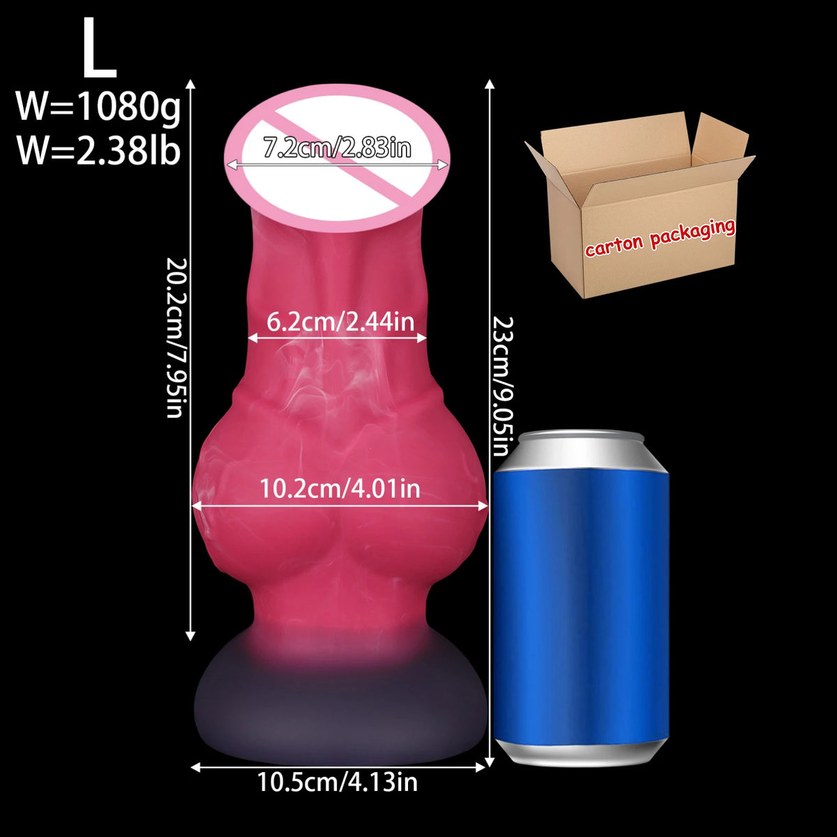 Large Silicone Horse-Shaped Dildo with Suction Cup