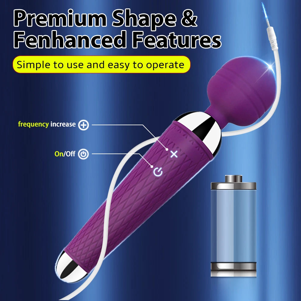 USB-Rechargeable Magic Wand Vibrator