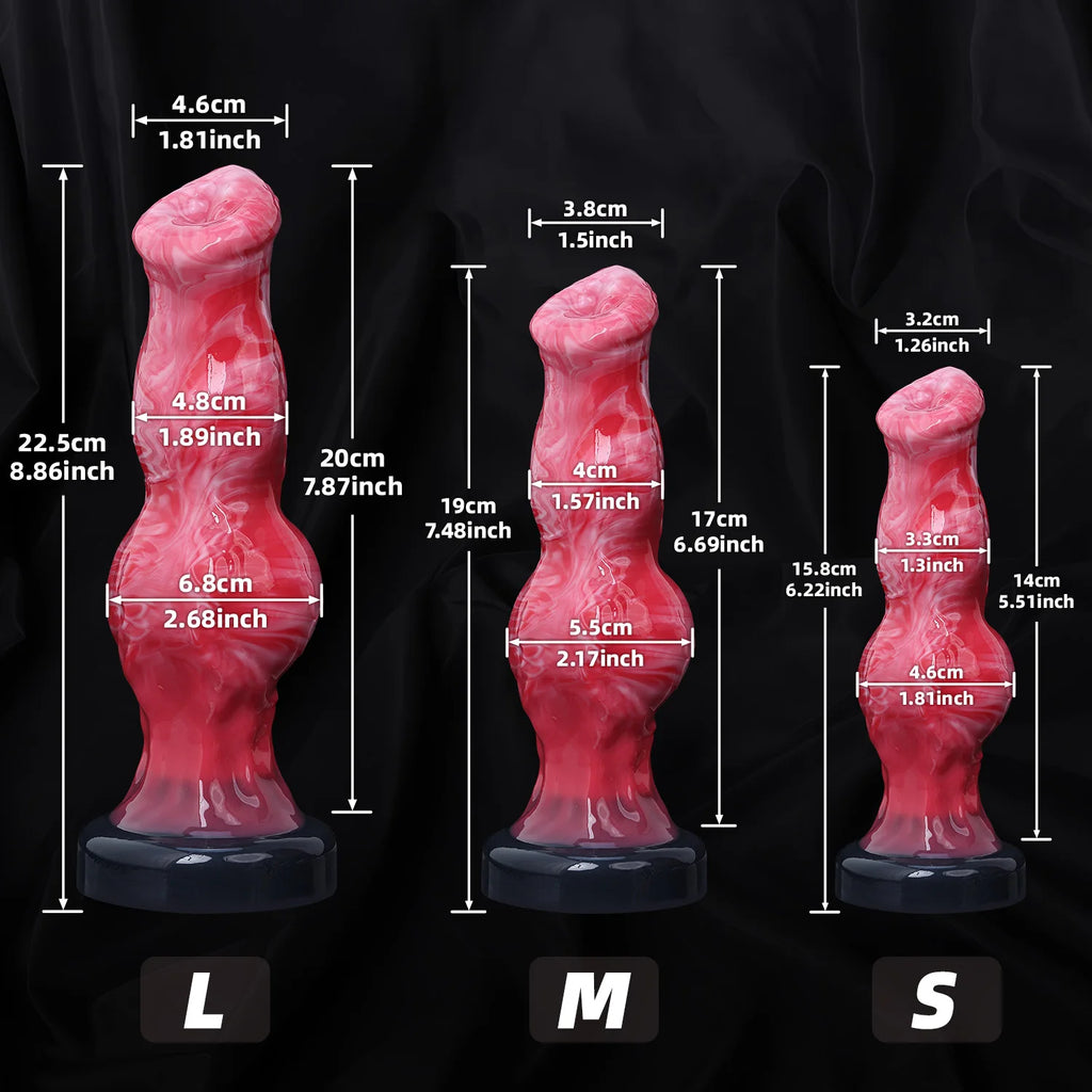 Monster Anal Dildo Anus Penis Stimulation Female Adult Sex Toys for Women Men Anal Plug Real Dog Dildos Butt Plug Soft Animal