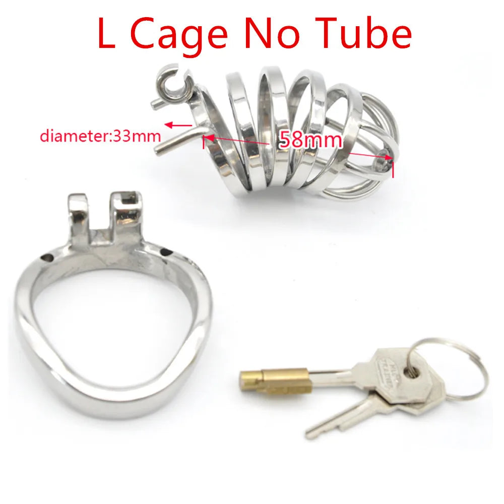 Lockable Stainless Steel Chastity Cage