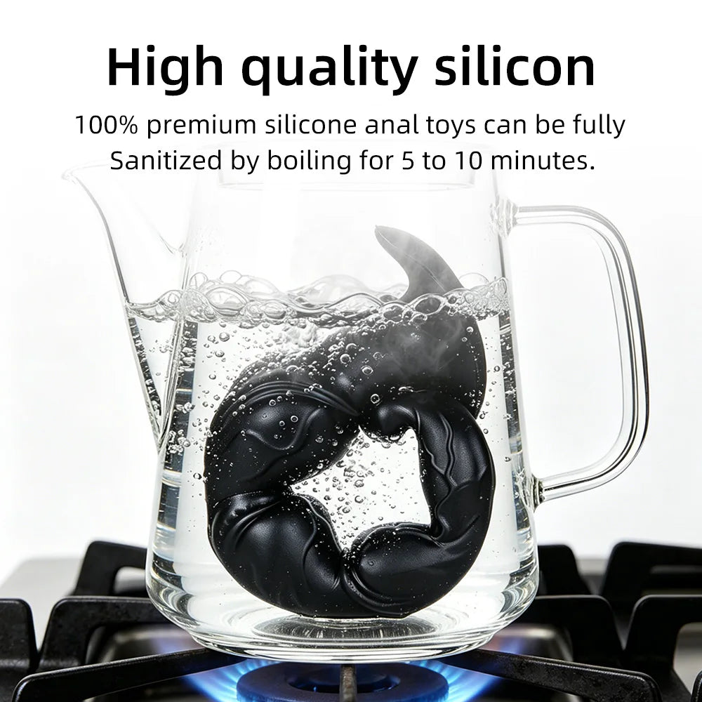 Soft Silicone Anal Bead & Plug Trainer