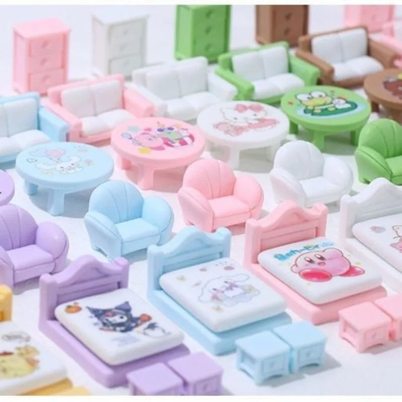 Kawaii Cat Miniature Dollhouse Furniture Toy