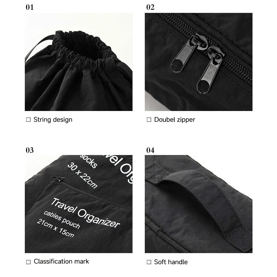 7-Piece Travel Packing Cube Organizer Set