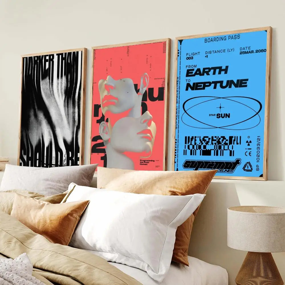 Abstract Roman Aesthetic Canvas Wall Poster