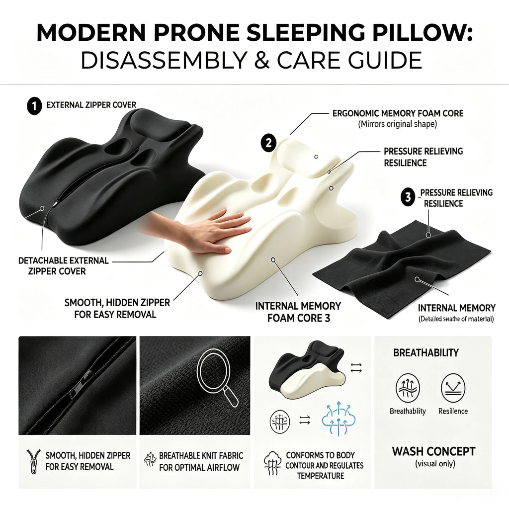 Multi-Angle Gray Couple Positioning Wedge Pillow