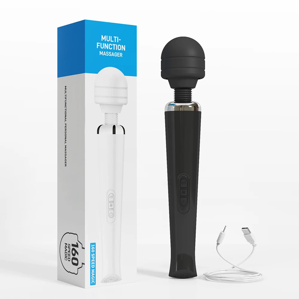 USB-Rechargeable Large Wand Vibrator